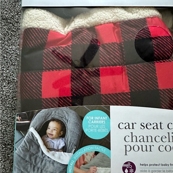 NWT J J Cole Buffalo Check Car Seat Cover - Picture 3 of 6